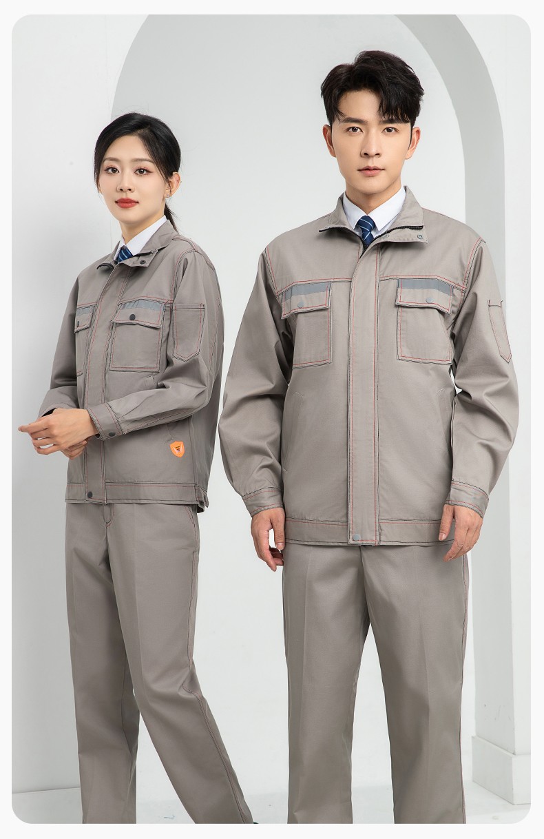 LJ-9601ZR 純棉春秋阻燃工作服套裝耐磨防燙電焊工專用工裝定制(圖18)