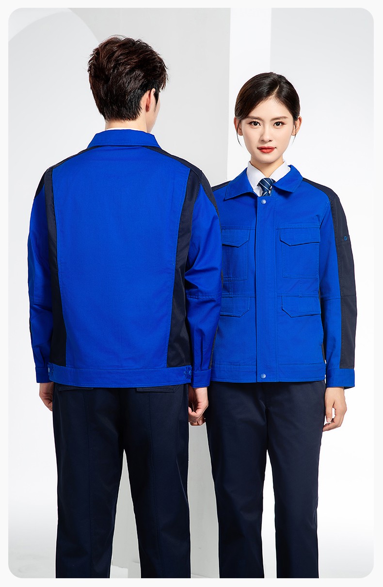 JC-3D02 春秋防靜電棉服定制工作服拼色工裝加油站機(jī)修車間廠服勞保工作服(圖22)