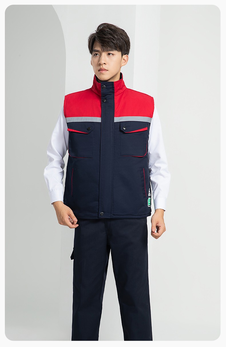 LW-9983  防靜電秋冬工程棉馬甲工裝團體廣告志愿者義工馬夾背心工作服定制(圖27)
