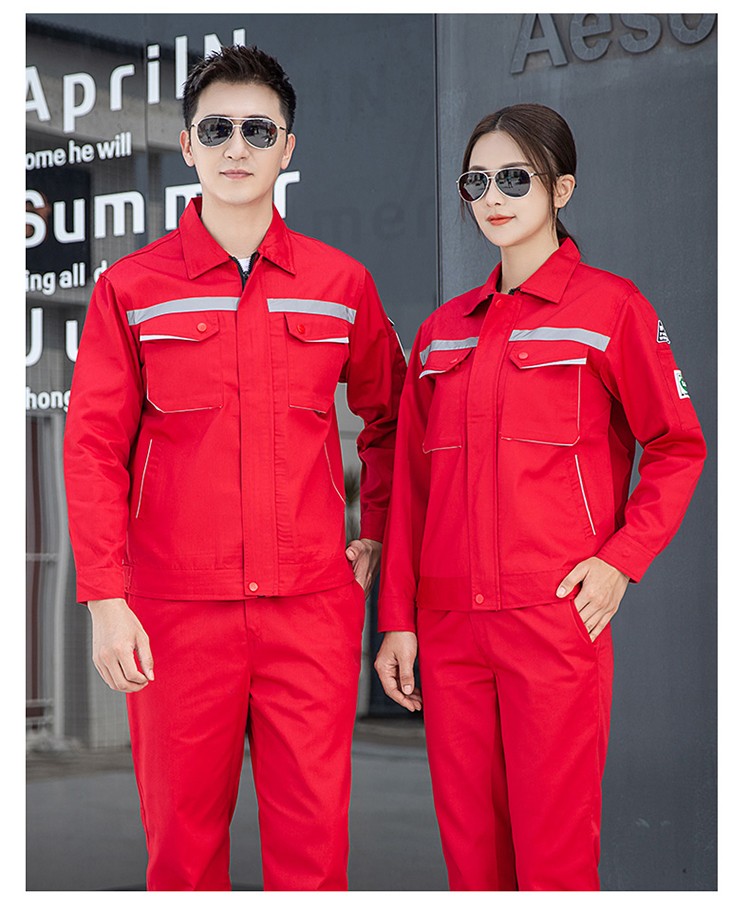 LW-8683F 防靜電工作服套裝男立體兜加油站反光條石油電子化工廠勞保服定制(圖25)