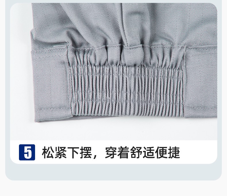 YM-20801S 防靜電工作服套裝男秋冬雙層加厚化工廠電子廠電工裝加油站勞保服(圖10)